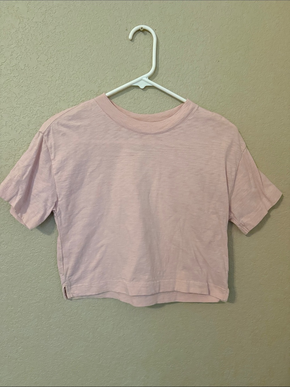 GAP Boxy Crop Tee - Pale Pink